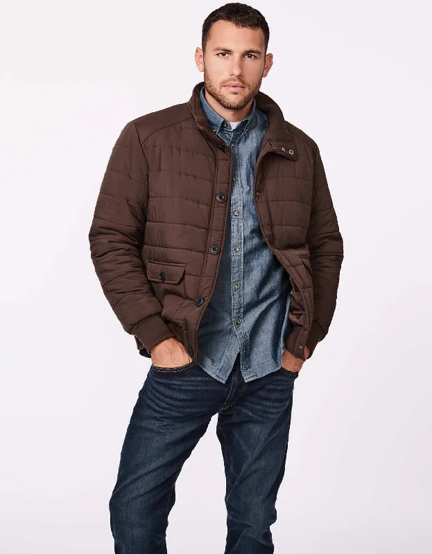 Men's Coats with Flannel LiningMen's Tunnel Funnel Puffer Jacket