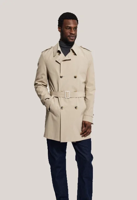 Men's Coats with Snap ButtonsRICHMOND 3/4 Trench Coat