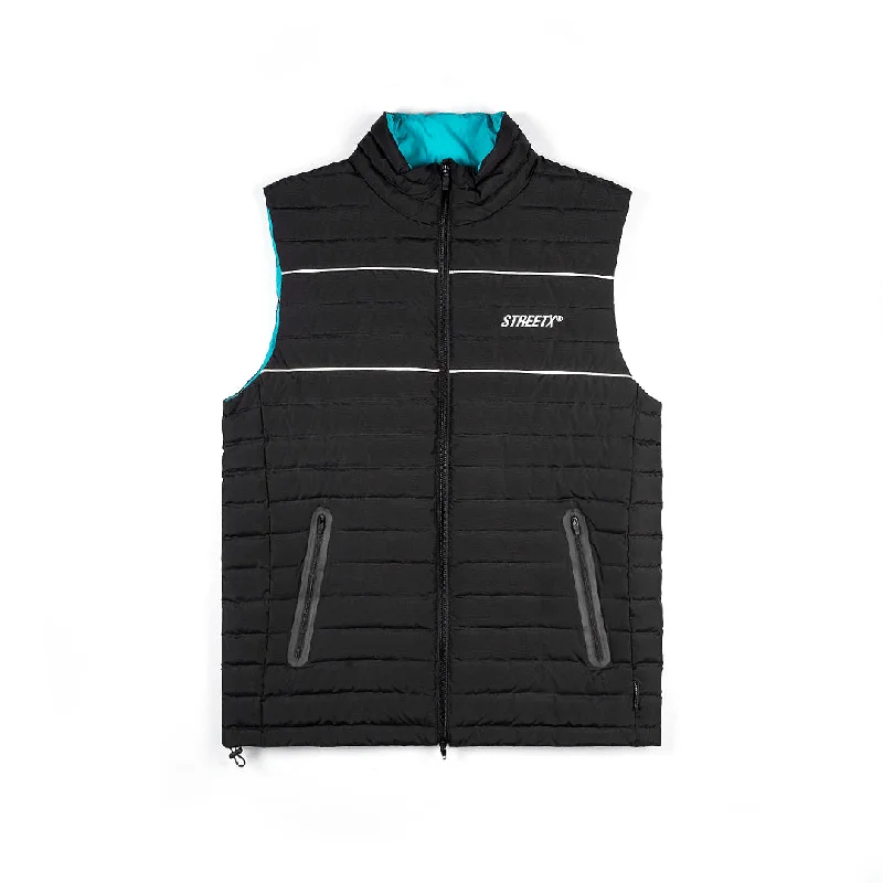 Men's Coats with Velcro ClosuresSlanted Puffer Vest