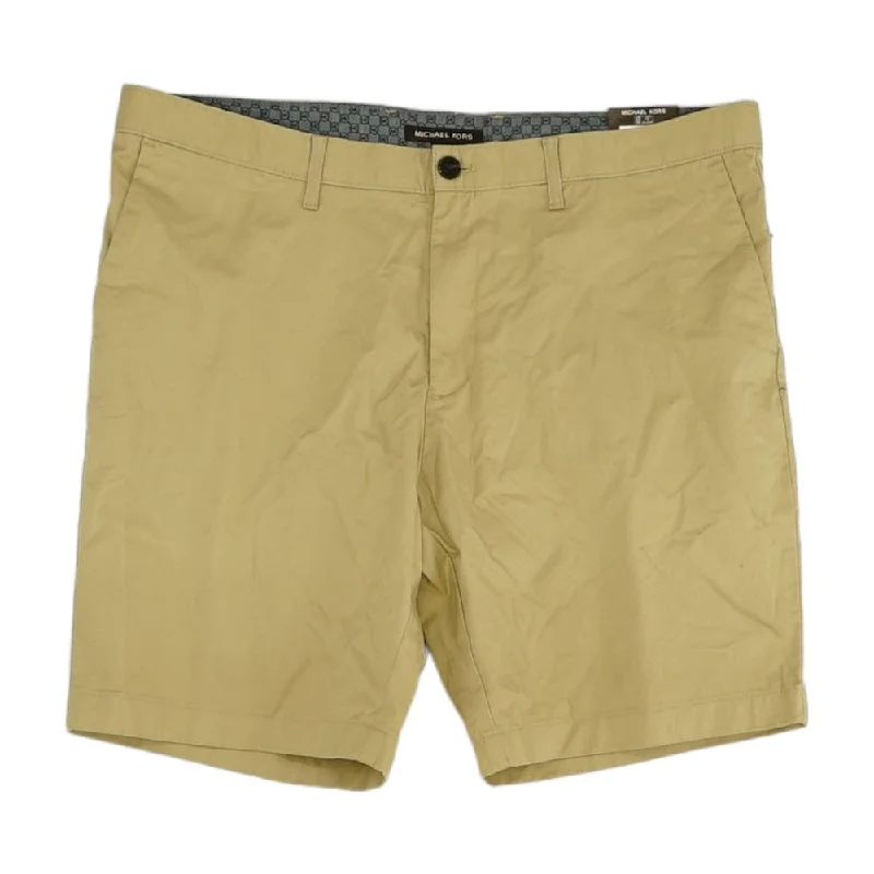 Men's Button-Fly Pants for a Traditional TouchTan Solid Chino Shorts