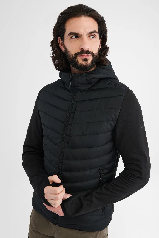 Men's Coats for All SeasonsVeste matelassée et tricot brossé BM - Homme