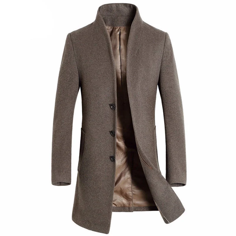 Unique Men's Flight JacketsWinter Wool Trench Coat