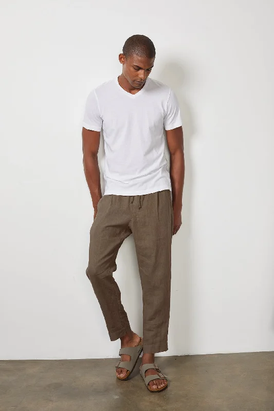 Men's Solid-Colored Pants for VersatilityBOYD LINEN PANT