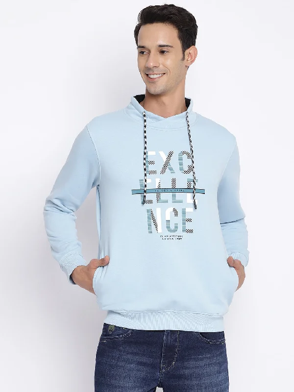 Technical Performance Men's SportswearMen Sky Blue Sweatshirt