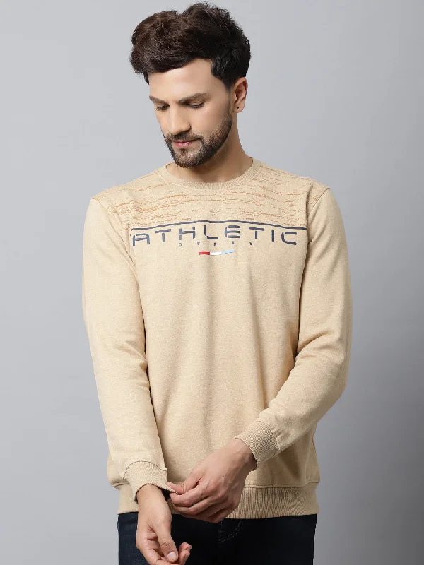 Short-Sleeve Men's SportswearMens Light Brown Sweatshirt