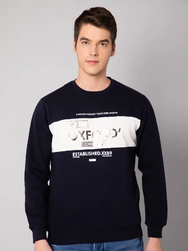 Stylish and Functional Men's SportswearMens Navy Sweatshirt