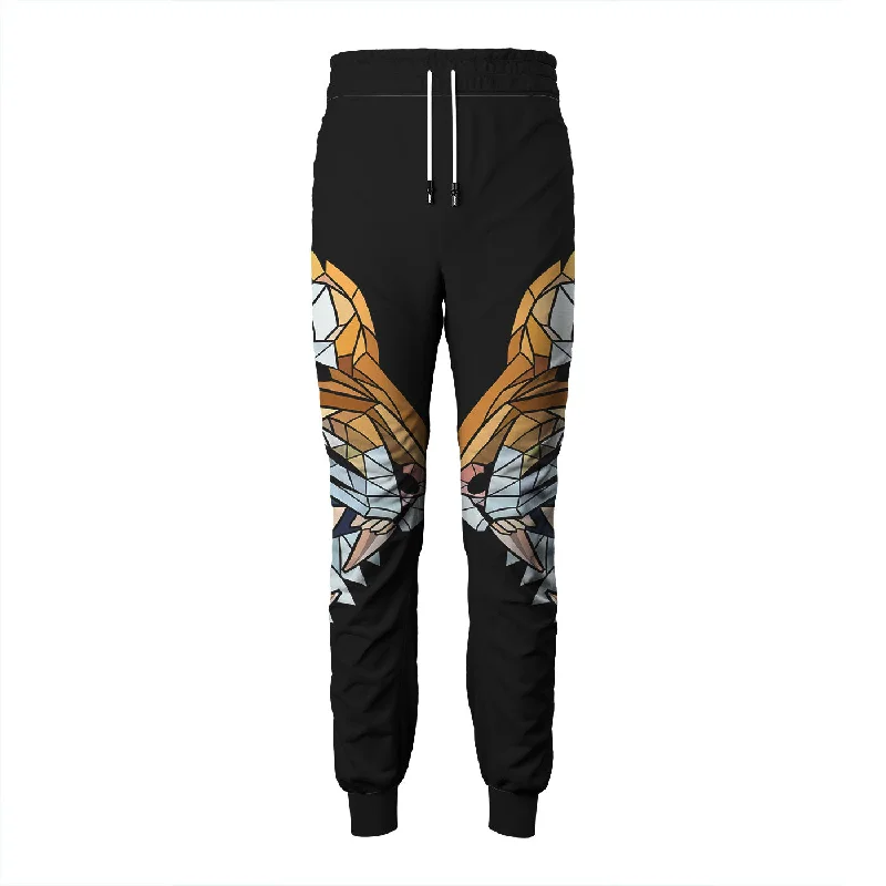 Men's Pants with Contrast StitchingGeometric Tiger Sweatpants