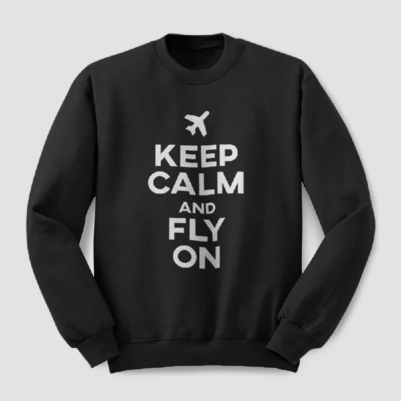 Trend-Setting Men's SportswearKeep Calm And Fly On - Sweatshirt