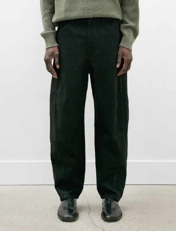 Twisted Workwear Pants Black