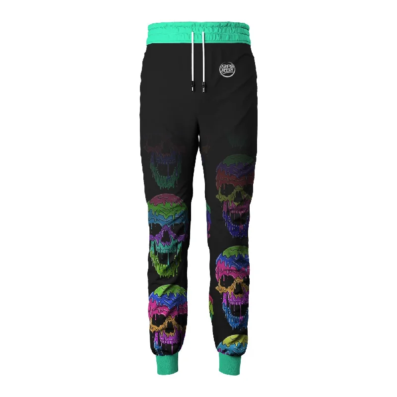 Men's Patterned Pants with Geometric DesignsLiquid Skull Sweatpants