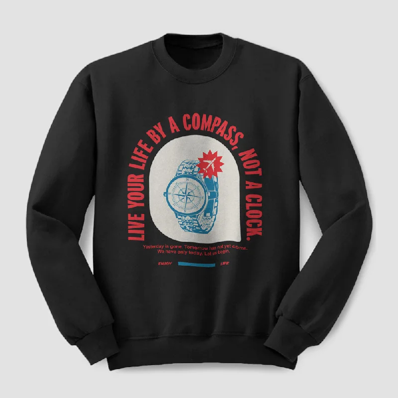 Relaxed-Fit Casual Men's SportswearLive By Compass Not A Clock - Sweatshirt