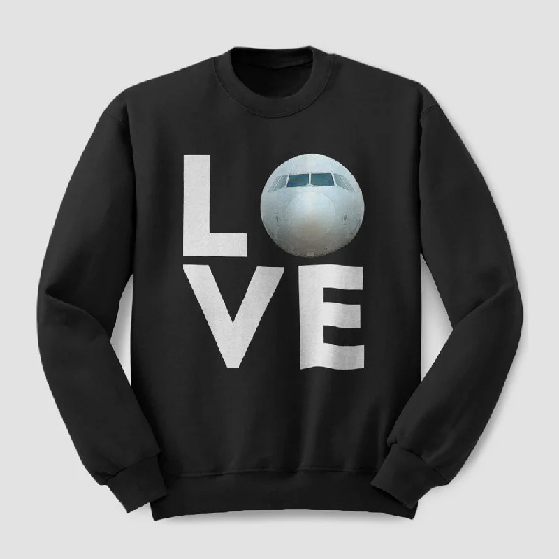 Elegant Casual Men's SportswearLove Plane - Sweatshirt