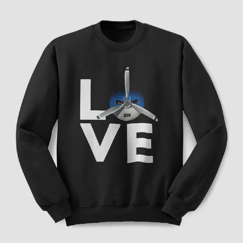 Cool and Breathable Men's SportswearLove Propeller - Sweatshirt