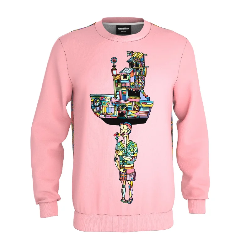 Technical Performance Men's SportswearOlindo Pink Sweatshirt