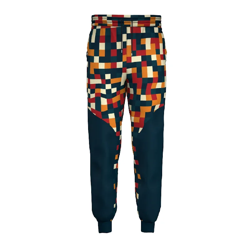 Men's Sweatpants for LoungingPixel Block Sweatpants