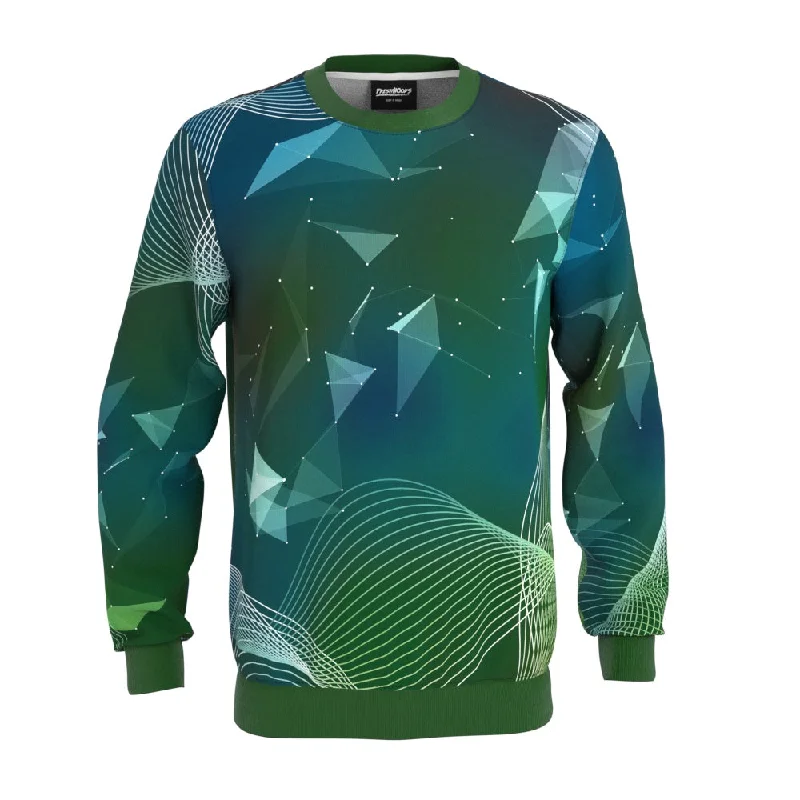 All-Season Comfortable Men's SportswearPoly Lines Sweatshirt