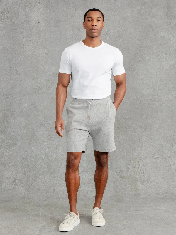 The Ribbed Shorts - Fog