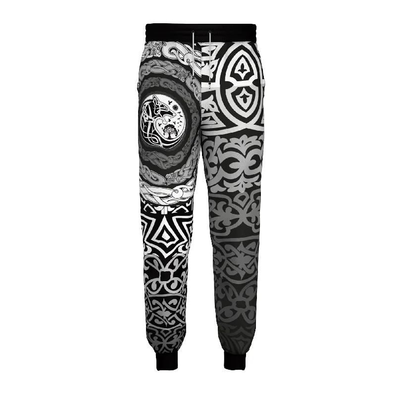 Men's Pants with Adjustable WaistbandsTribal Panther Sweatpants