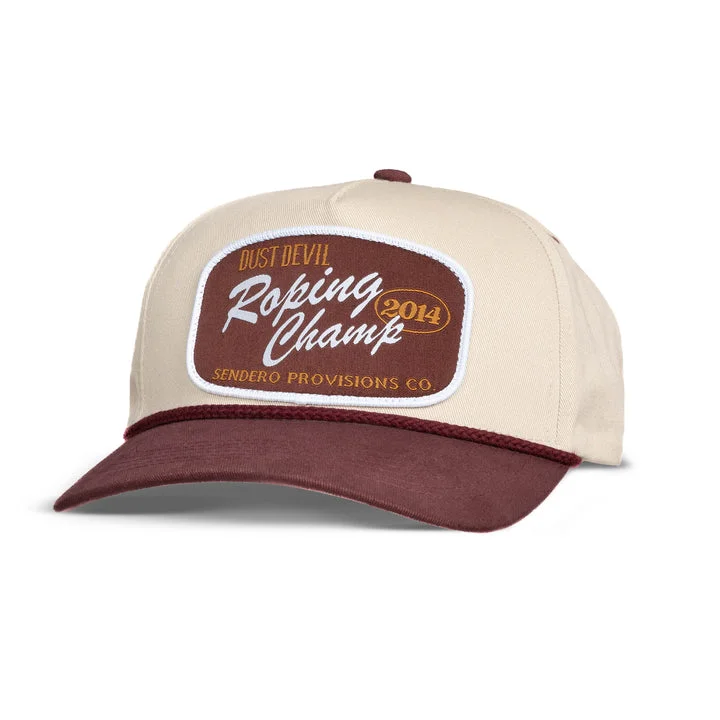 Roping Champ Hat - White / Brown