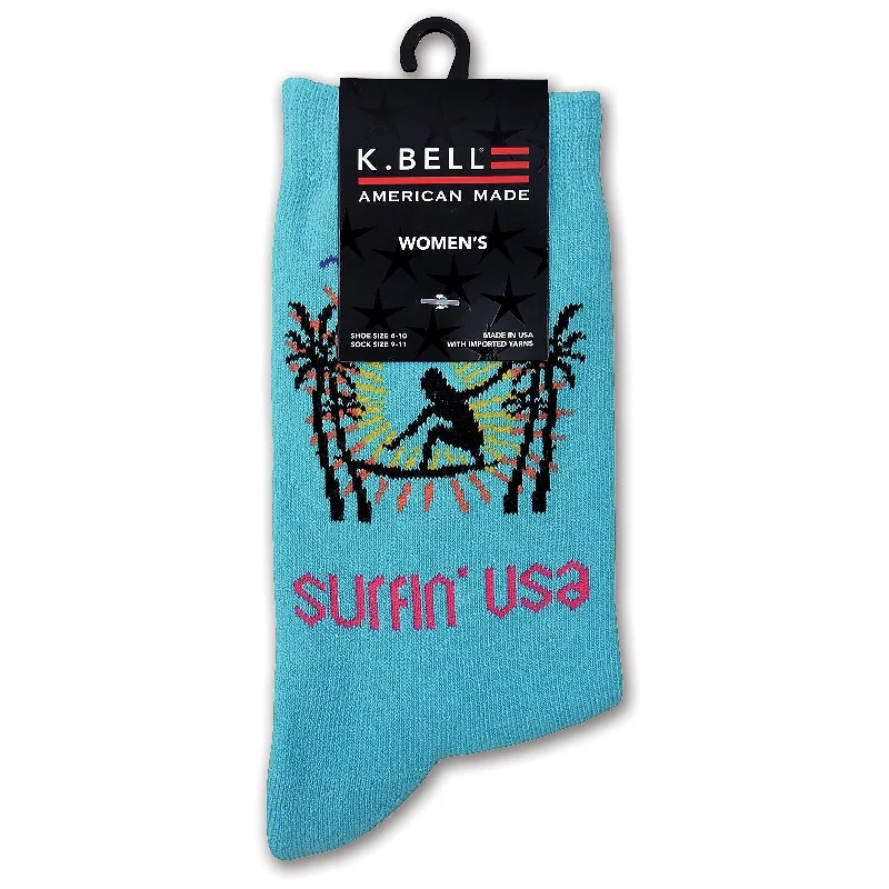 K. Bell Womens American Crew Socks