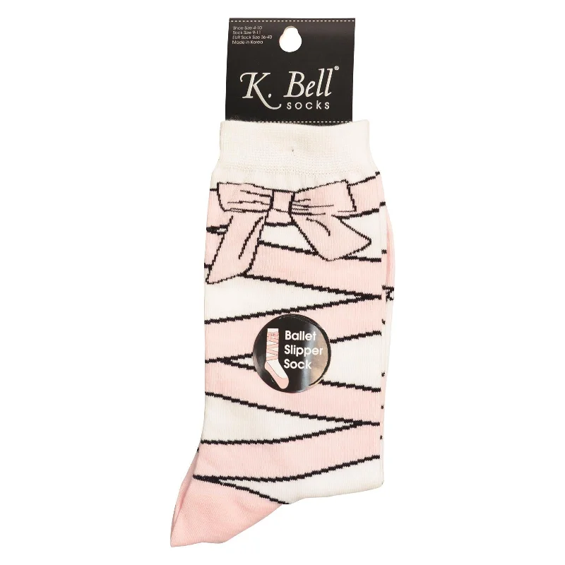 K. Bell Womens Ballet Slipper Socks