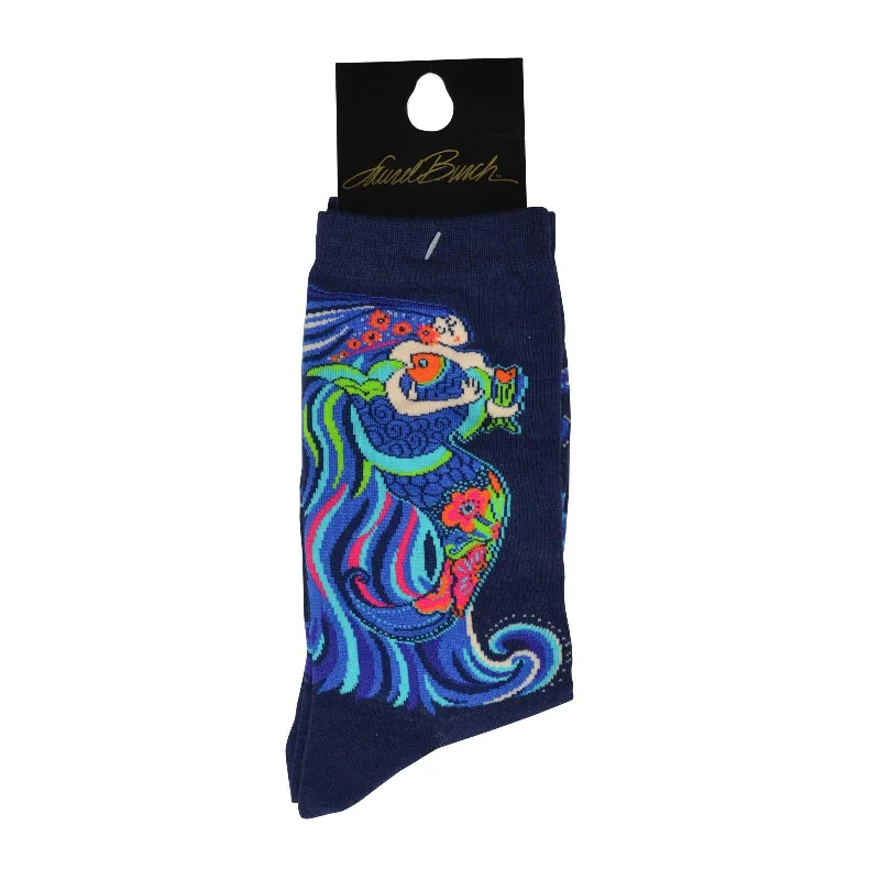 K. Bell Womens Cotton Blend Novelty Crew Socks