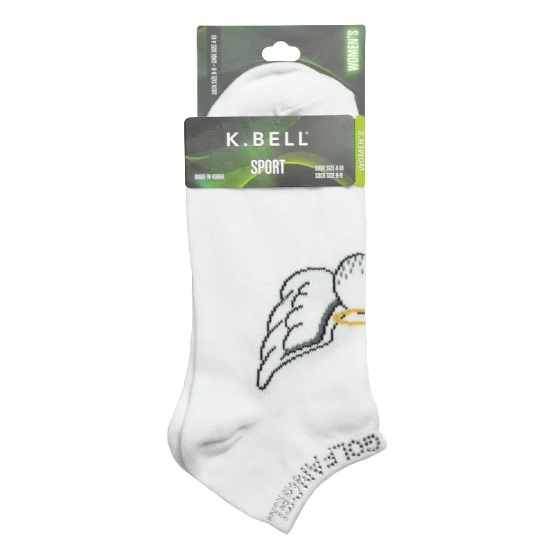 K. Bell Womens Golf Angel w/Rhinestones Socks