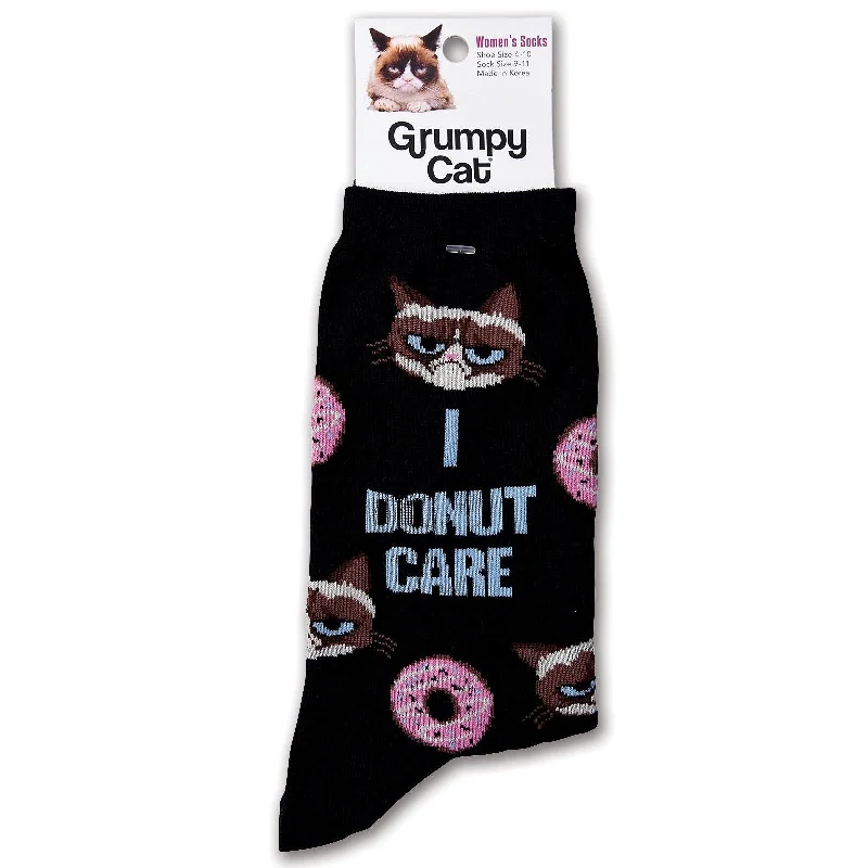 K. Bell Women`s Grumpy Cat Crew Socks