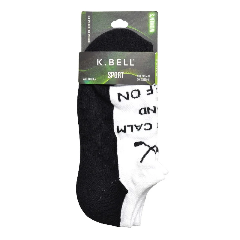 K. Bell Womens Keep Calm & Golf On Socks