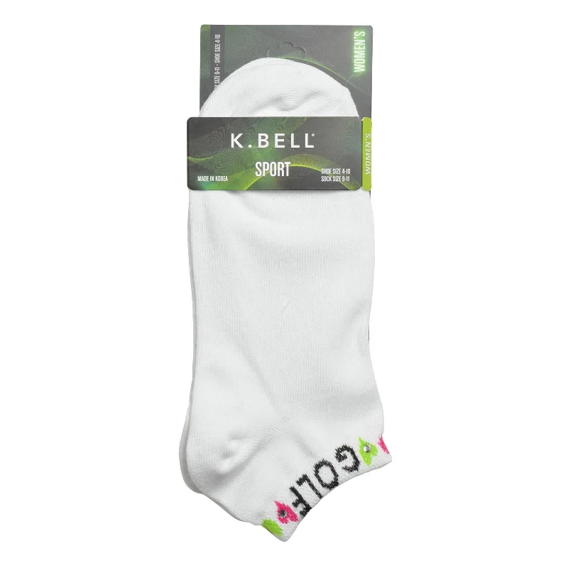 K. Bell Womens Love to Play Golf w/Rhinestones Socks