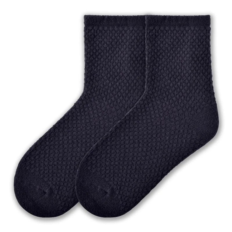 K. Bell Womens Popcorn Texture Crew Socks