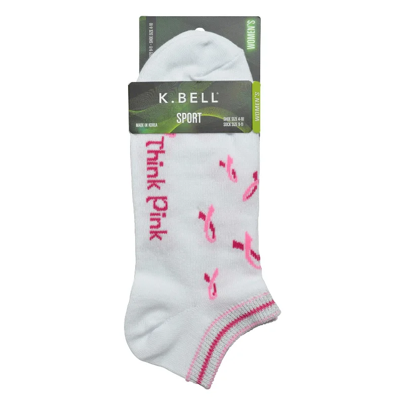 K. Bell Womens Think Pink Socks