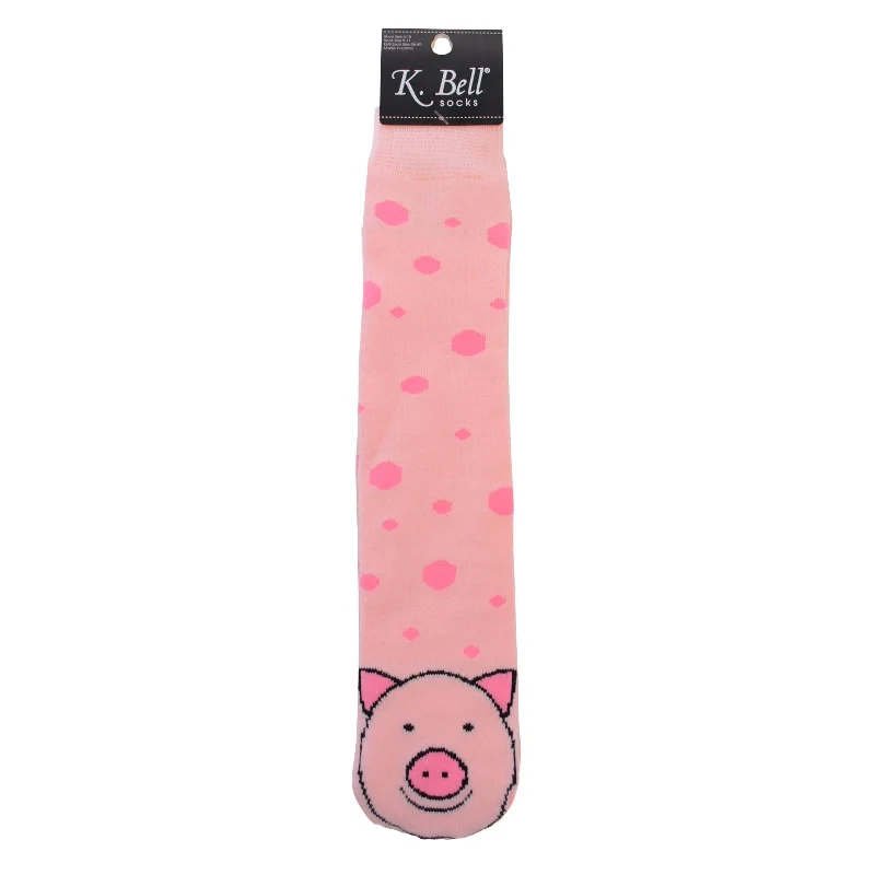 K. Bell Womens Tubular Pig Socks