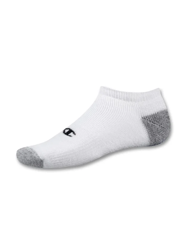 Champion Double Dry Performance No-Show Men's Athletic Socks - Extended Size 6-Pack