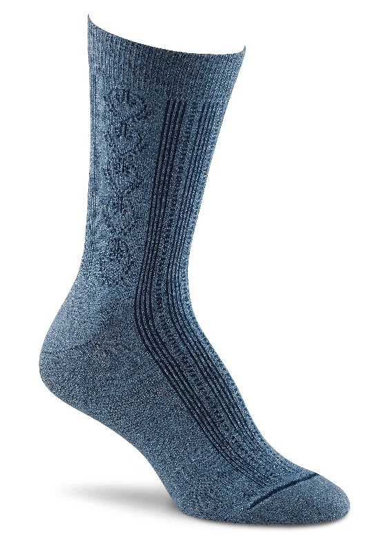 Fox River Paisley Pointelle Women`s Ultra-lightweight Crew Socks