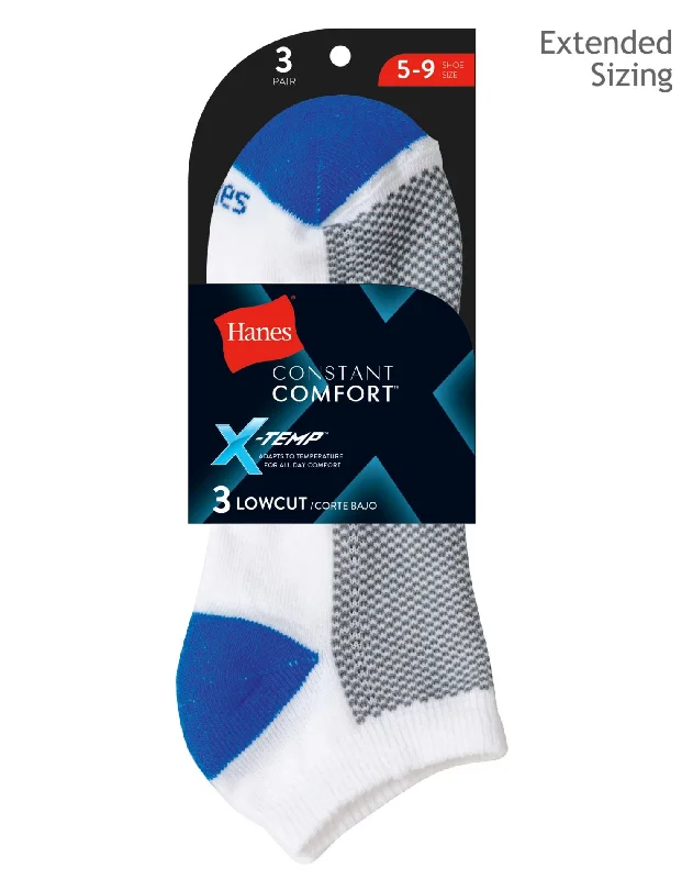 Hanes Women`s X-Temp Low Cut Socks 3 Pack